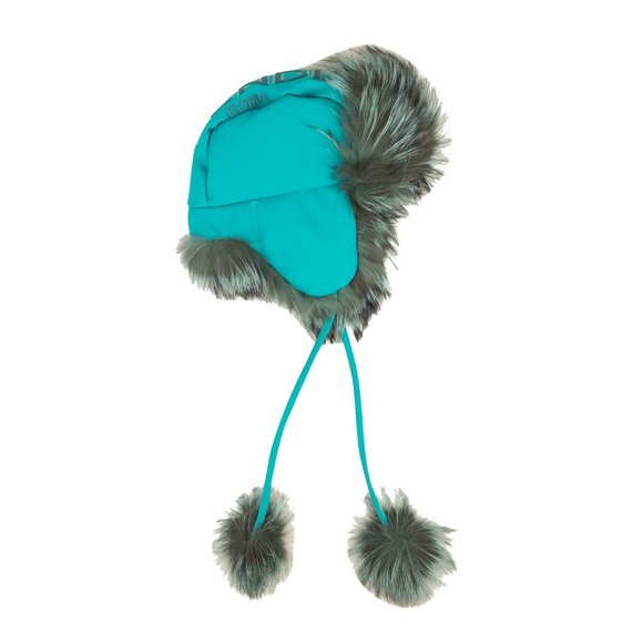 FENDI Blue Aviator Winter Fox Fur Hat Size S $1790